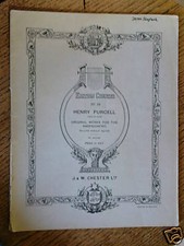 Klavier H PURCELL Originalwerke für Cembalo 4 SQUIRE