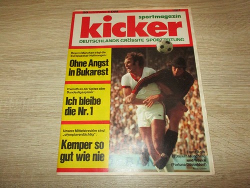 Kicker 1972 72 franz - kicker, 6.3.1972