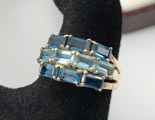 Cluster ring karat gelbgold - 10,