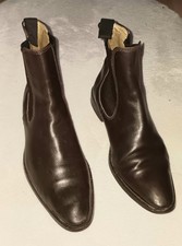 VERSACE BOOTS GRÖSSE  41 BRAUN LEDER