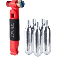 CO2 Pumpe Fahrrad - Kompakte CO2 Kartusche Fahrradpumpe mit 2 Reifenhebern un...