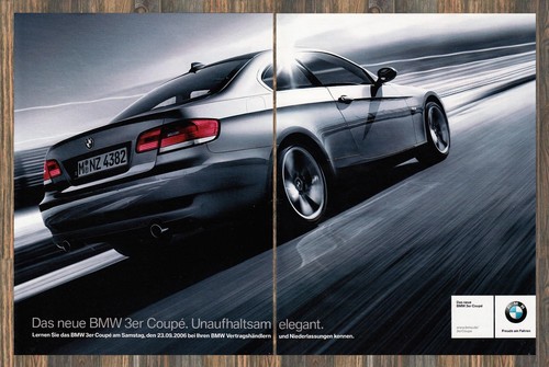 Bmw 3er coupé reklame - bmw,