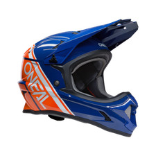 Oneal Sonus Helm Fullface Split BMX DH Enduro blau orange Größen S-XL