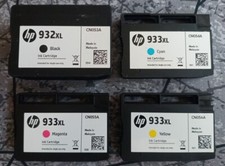 4 x Original HP 932XL Schwarz