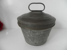 Alte Wasserbadform Weißblech