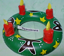 Spaß Adventskranz zum Aufblasen Weihnachten Advent Deko Kranz Adventszeit OVP