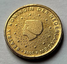 10 Cent 2000 | Niederlande | Königin Beatrix | Nordisches Gold Münze | KM# 237