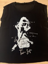 twin set simona barbieri Shirt Schwarz Weiß Gr. 38  Strass Oberteil Ärmellos