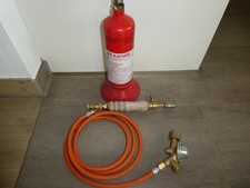 Weichlöten, Bunsenbrenner von Perko mit Dachdeckerflasche gebraucht