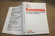 Fachbuch Maurer Hausbau mauern Beton Ziegelstein Mauerwerk Klinker