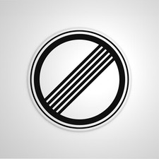 Kein tempolimit sticker - sticker, german