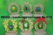+ REGU - Laubsägevorlage Nr.019 "sechs x OSTERSCHMUCK" einfache Bastelvorlagen  