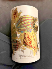 Rosenthal Vase studio-linie Björn Wiinblad, golden glänzendes Sammlerstück 19 cm