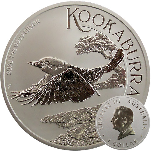 Kookaburra 2026 silbermünze - kookaburra,