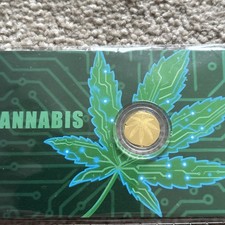 1/1000 oz Goldmünze Cannabis