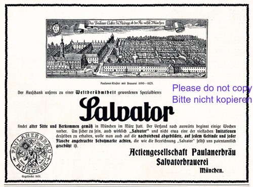 Salvater paulaner brauerei - &,