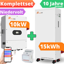Solaranlage Komplettpaket mit Speicher 15kWh Wechselrichter 10kW Set PV Felicity