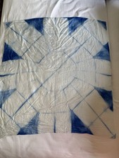 Seidentuch Weiß Blau 86/93