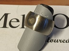 MelanO Magnetic Ring Edelstahl 12 mm breit Größe 54 mattiert M 01R001 SS