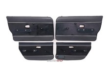 Audi 80/90 Typ 81/85/B2  Set 4x Türverkleidungen Velour Streifendesign blau
