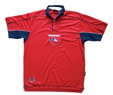 UMBRO Chile 2000 Heim Trikot Vintage Jersey Shirt Olympics rot Sz. L
