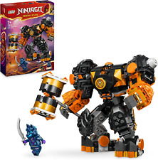 LEGO 71806 NINJAGO Coles Erdmech Ninja-Set mit Figuren Geschenk ab 7 Jahren
