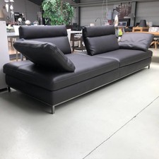 Cierre Sofa Jack Leder Schwarz
