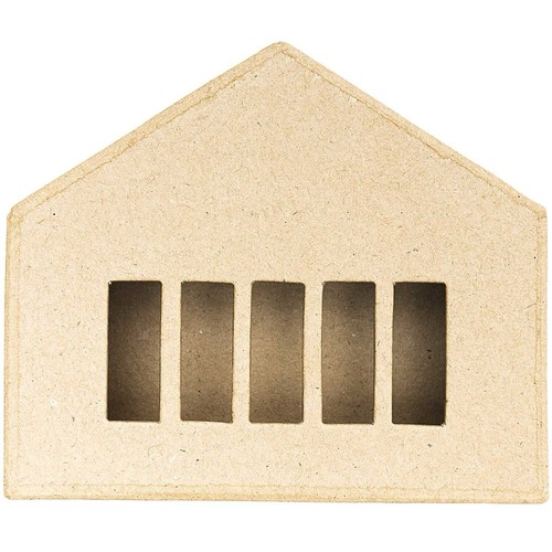 Pappmaché haus 13x15x5 - pappmaché, haus,