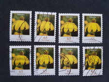 BRD Blumen 8 x Sonnenhut 65 Cent , Mi-Nr 2715 sk