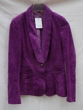 Lederjacke 36 lila HEINE Porcvelour Leder Jacke  Blazer