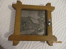 Schlüsselkasten Echtholz (Eiche) + Zink Vintage