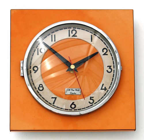 Neu 20cm retro orange wanduhr - 20cm,