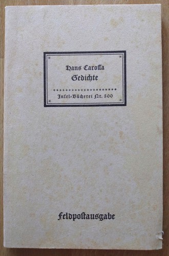 Hans carossa gedichte - hans, carossa,