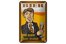 Blechschild Alkohol 12x18cm