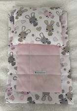 Puppenbettwäsche  Kuscheldecke Puppenwagen Puppenwiege 2 Tlg Decke Nostalgie