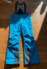 Skihose blau mit trägern - blau,