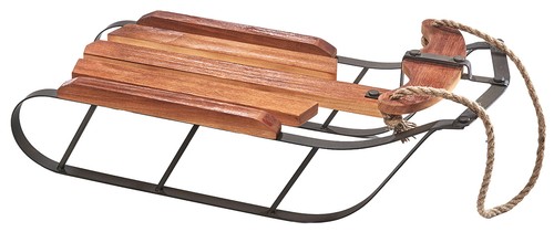 Dekoobjekt schlitten alpin - dekoobjekt,