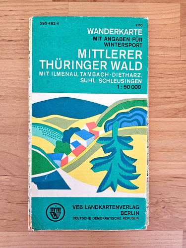 Original ddr wanderkarte - ddr,