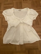 Lena Hoschek weiße Bluse Größe L oder Größe 38