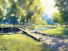 Originales gemälde aquarell - ,