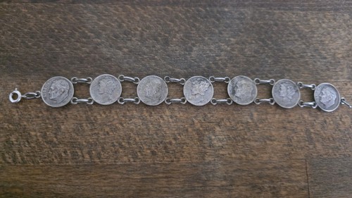 Vintage münzarmband mit - vintage, 7