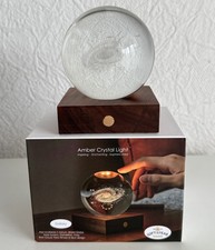 Gingko Amber Crystal Kristall GALAXY Glas Holz Touch-Control Kristalllicht