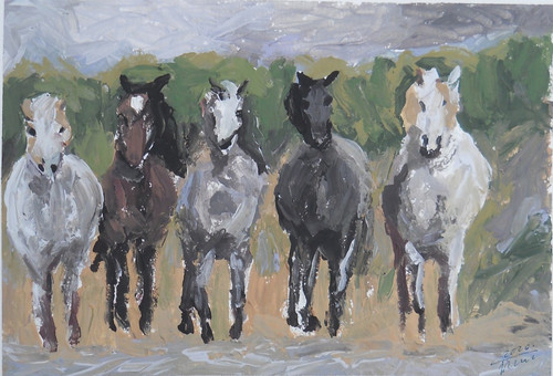 Original aquarell acryl - aquarell/acryl, "