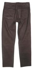 - PANTERA - Herren- LEDERJEANS / Nubuk- Lederhose in  dunkel-braun in W32 / L33