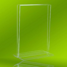 5x Vitadisplays T-Werbeaufsteller A4 21x29,7 cm NE-380, stabil & vielseitig