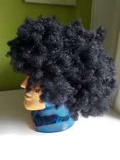Afro Look Perücke Vintage 70s African Hair Locken black Karneval Halloween Party