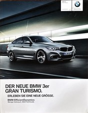 BMW 3er Gran Turismo Prospekt Brochure Depliant 1 2013