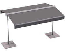 Markiso Standmarkise Mobile Markise Sonnenschutz 4x3 Stoff Gestell RAL 701542