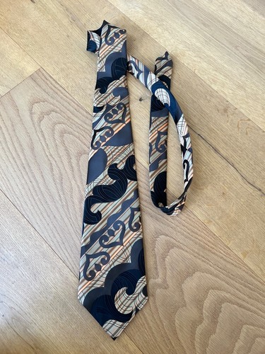 Breite krawatte braun vintage - krawatte,