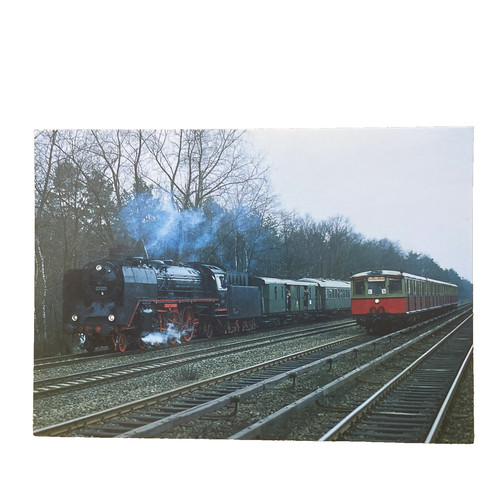 Postkarte zug eisenbahn - postkarte, ak
